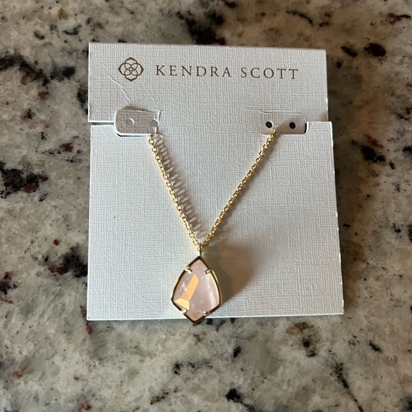Kendra Scott Jewelry - New - Kendra Scott Gold Necklace with Blush Pink Pendant